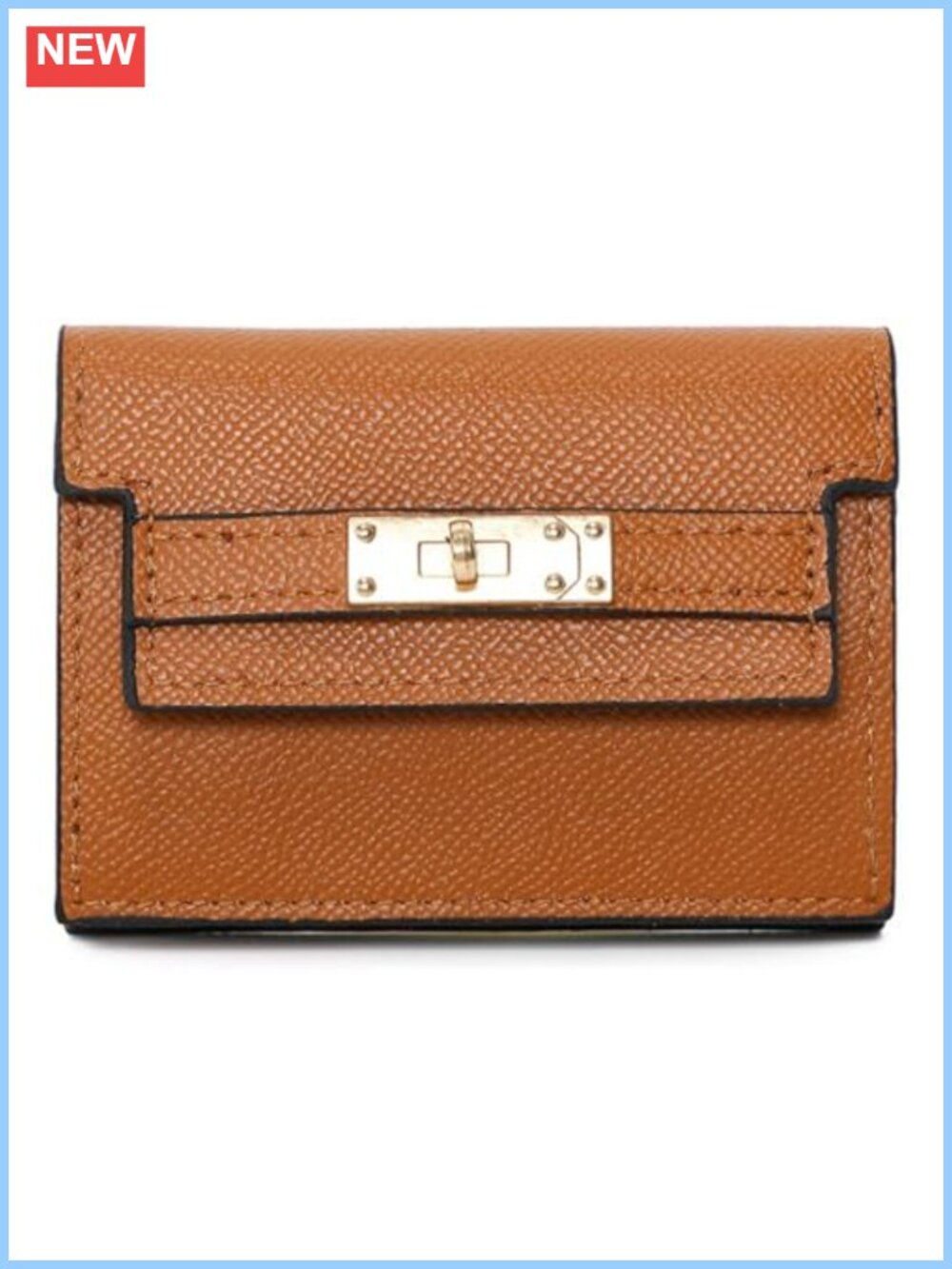 PU Leather Small Credit Card Holder Wallet Accordion Compact Card Case Organizer